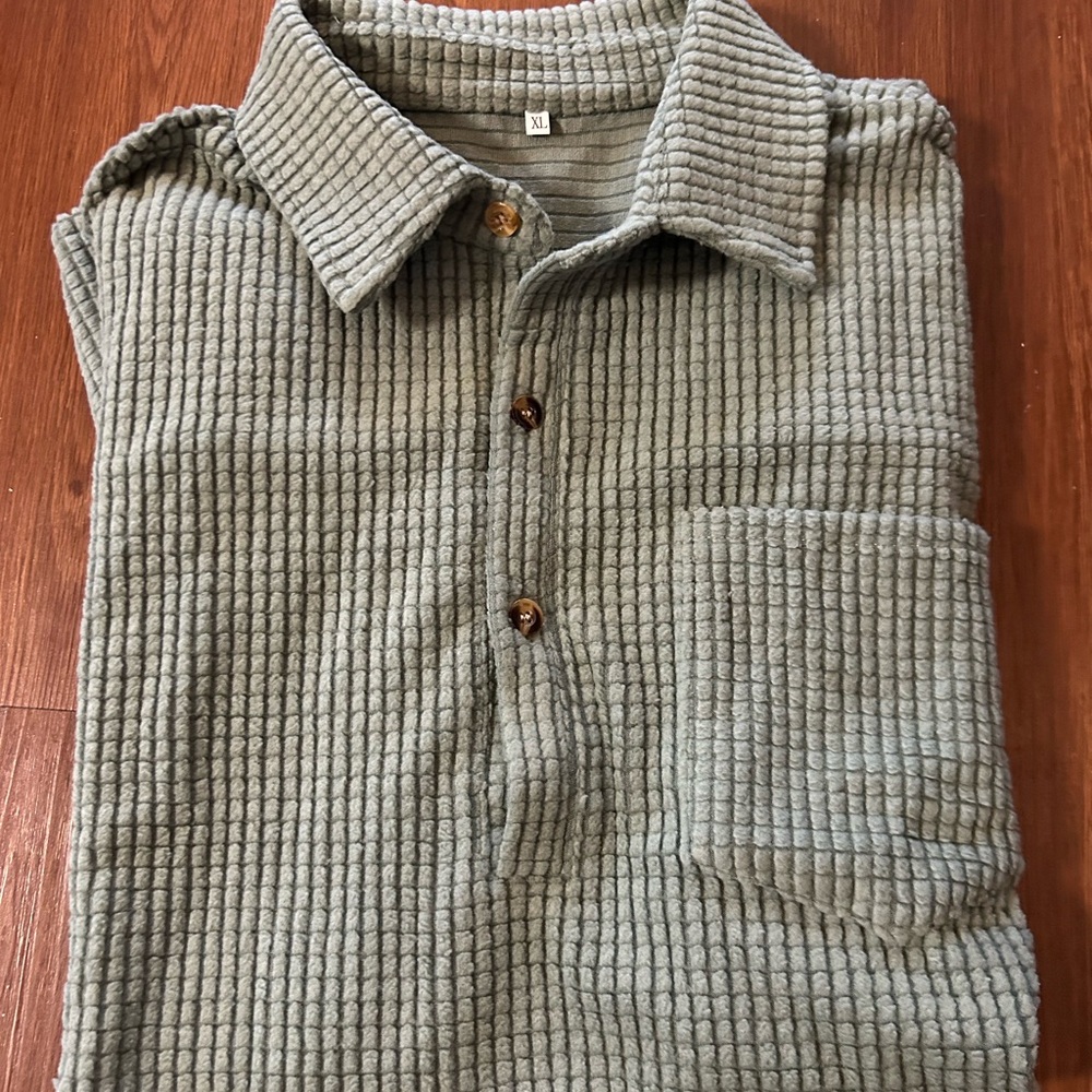 Edward Fraiser Canary Polo Shirt- textured Men’s size XL